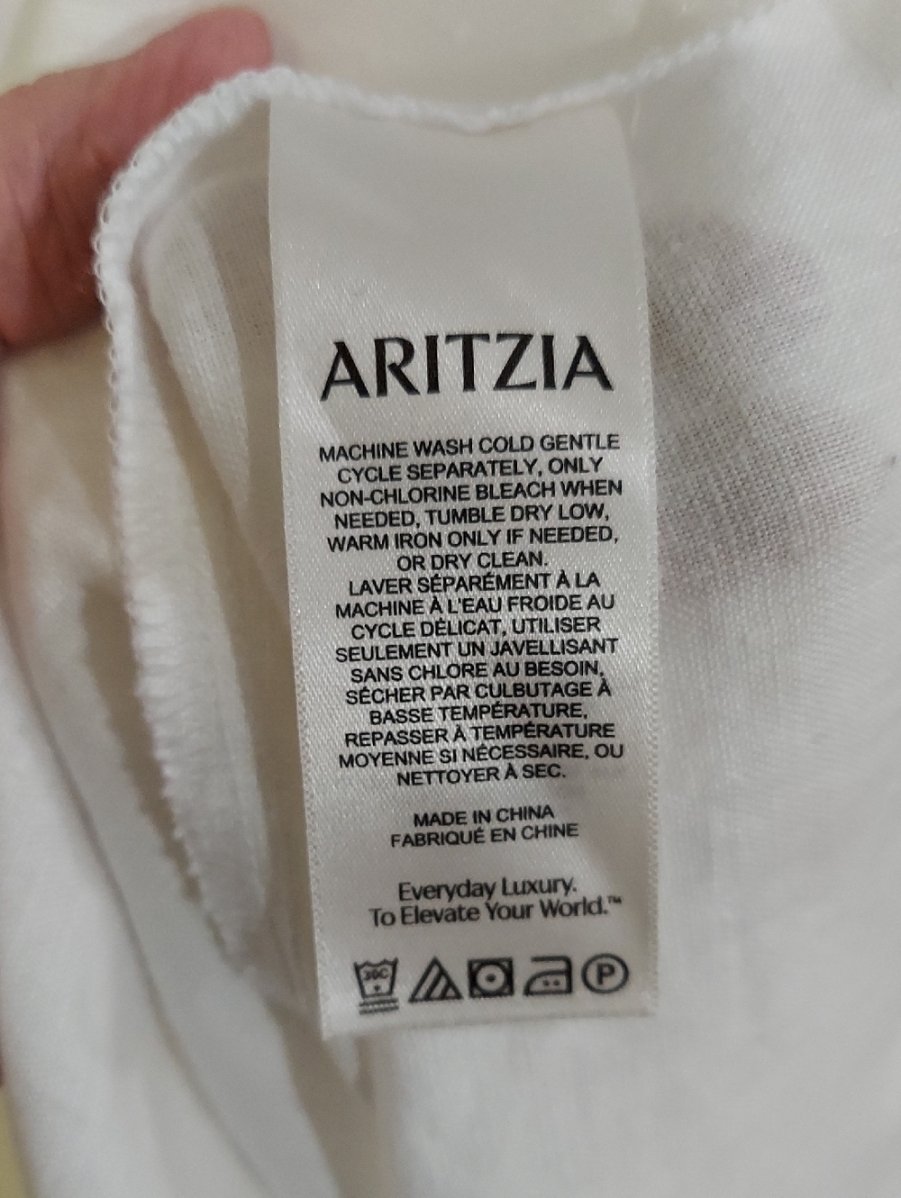 Aritzia Wilfred Midi Dress, NEW! Size M, White Linen, Smocking, Full Skirt - Picture 13 of 17
